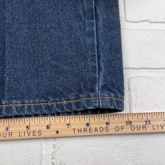 Levis 517 Jeans Men 40Wx30L Blue Bootcut Black Bat Wing Cotton Denim VTG - Picture 11 of 12